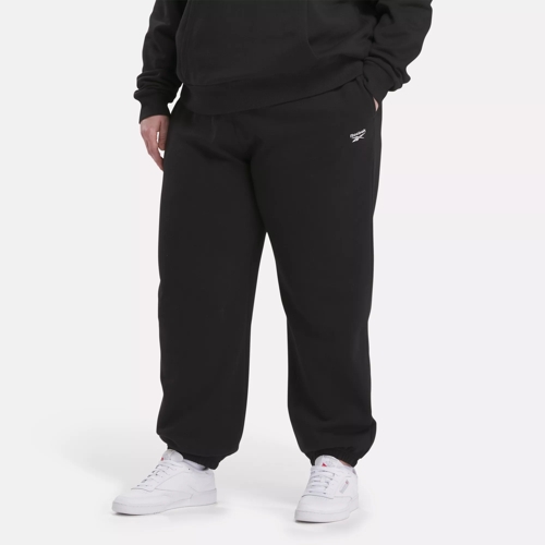 Reebok Identity Small Logo Fleece Joggers (Plus Size) - Black