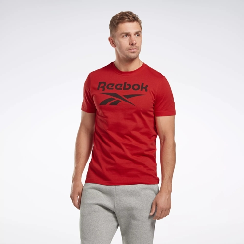 Reebok Men's Top - Red - M