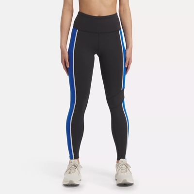 Reebok Lux High-rise Leggings (plus Size) 2x Hoops Blue : Target