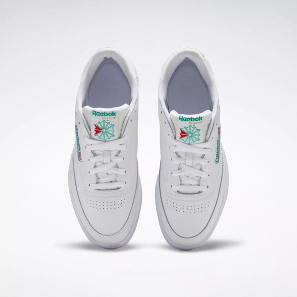 Club C 85 Shoes White Green Reebok