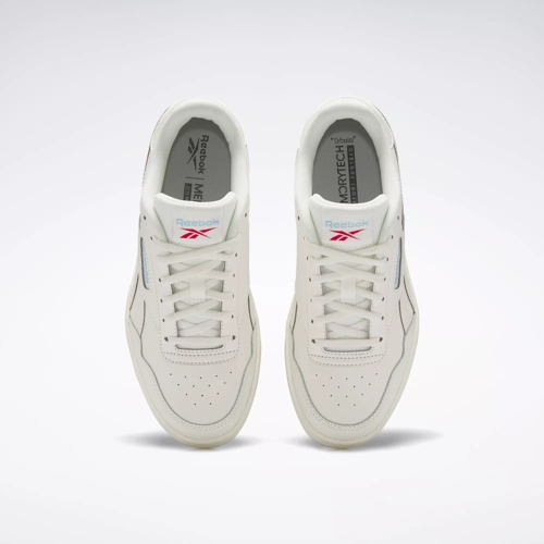 Reebok,Womens, Court Advance,Chalk/BLUPEA/VECRED,5 : : Clothing,  Shoes & Accessories