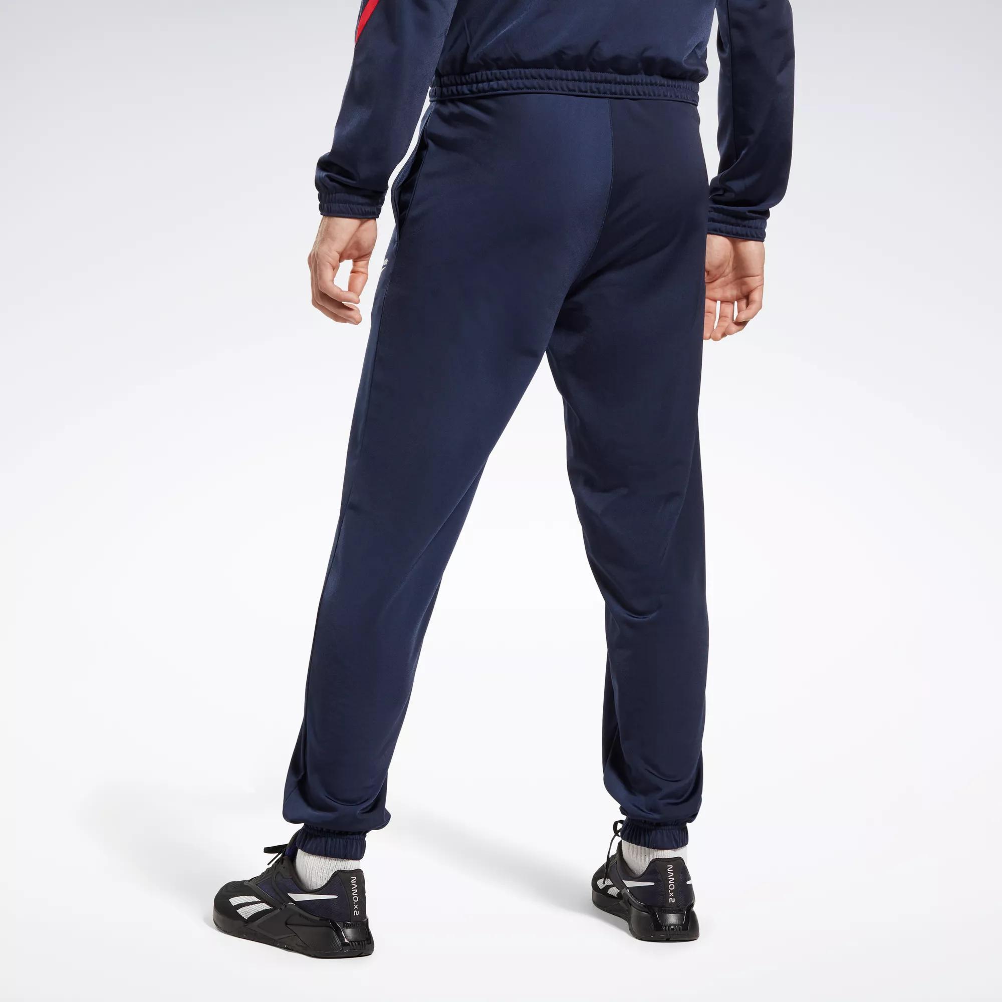 reebok slim fit track pants
