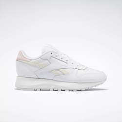 carril Ruina reemplazar Classic Leather Women's Shoes - Ftwr White / Ftwr White / Lilac Glow |  Reebok