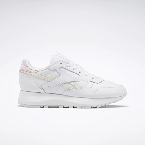 Classic Leather SP Women's Shoes - Ftwr White / Ftwr White / Porcelain Pink