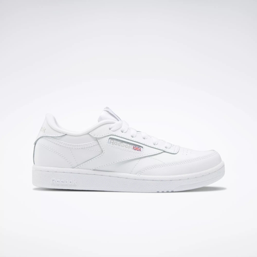 Club C Shoes Grade School White Sheer Grey Reebok