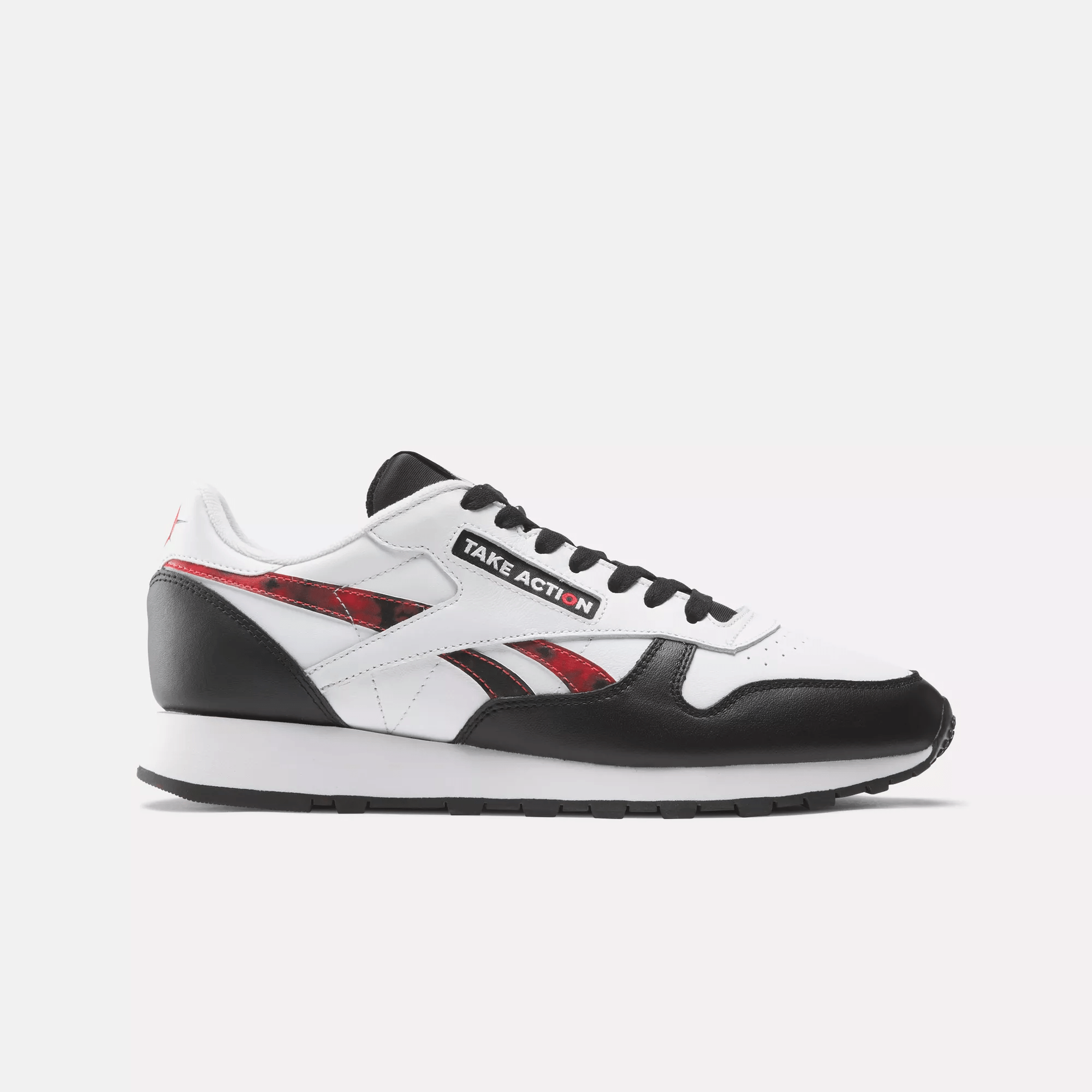 Shop Reebok Unisex  X Global Citizen Classic Leather Shoes In White/black/red