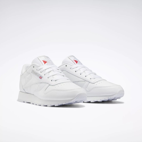 Reebok Women s Classic Leather Shoes in White Size 7