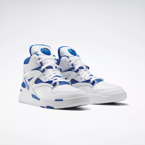 Pump Omni Zone II Shoes - Ftwr White / Vector Blue / Core Black | Reebok