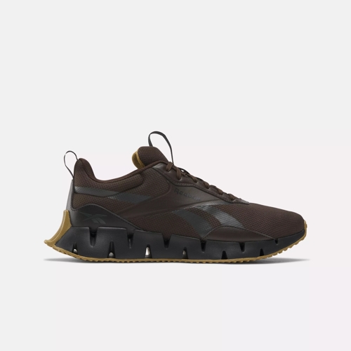 Zig Dynamica STR Shoes Dark Matter Black Khaki Brown Reebok