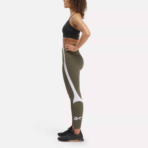 Workout Ready Vector Leggings - Army Green | Reebok