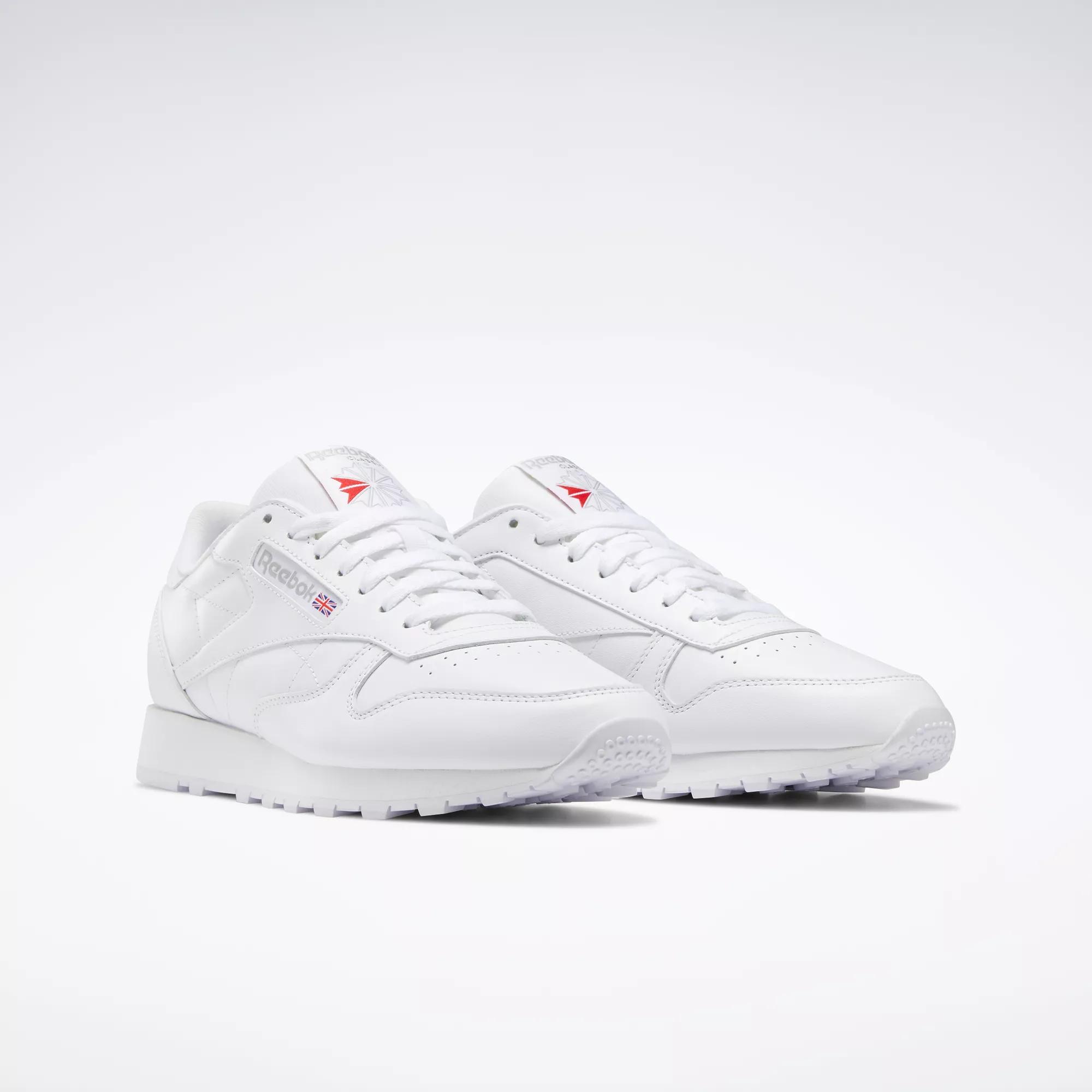 Classic Leather Shoes - White / Ftwr White / Pure Grey 3 | Reebok