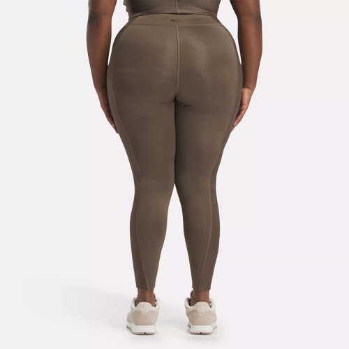 Yoga High-Waisted Performance Rib Leggings (Plus Size) - Grout