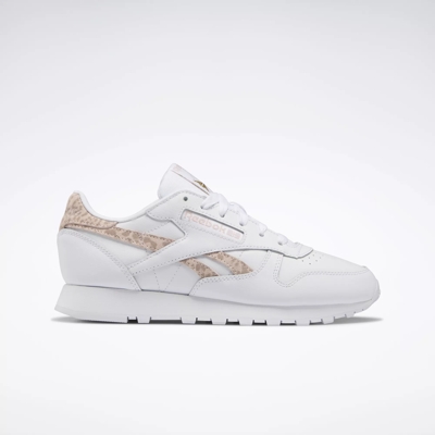 White and shop gold reebok classics