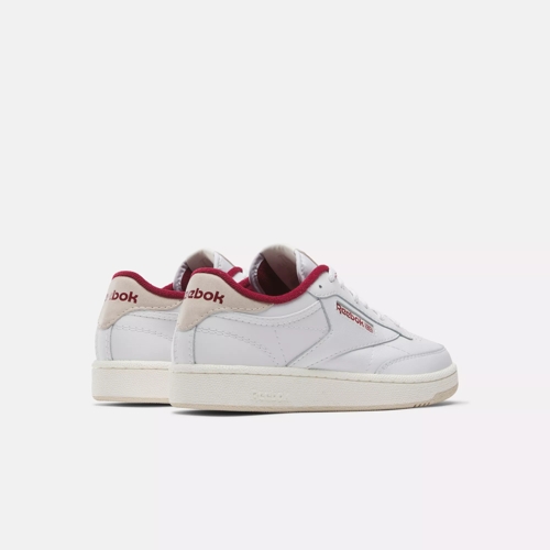 Club C 85 Shoes - White / Stucco / Classic Maroon