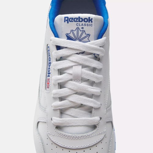 Men's sneakers and shoes Reebok Classic Leather Pump Ftw White/ Vector  Blue/ Vector Red