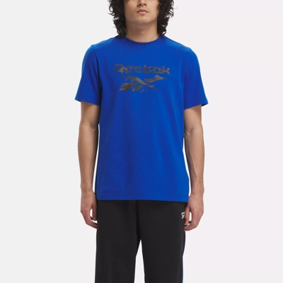 Reebok Identity Modern Camo T-Shirt - Vector Blue | Reebok