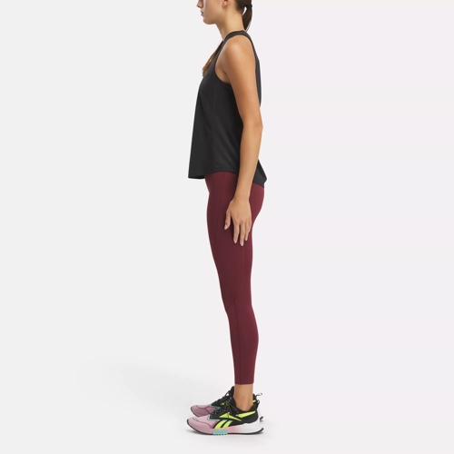 Reebok Training leggings in burgundy