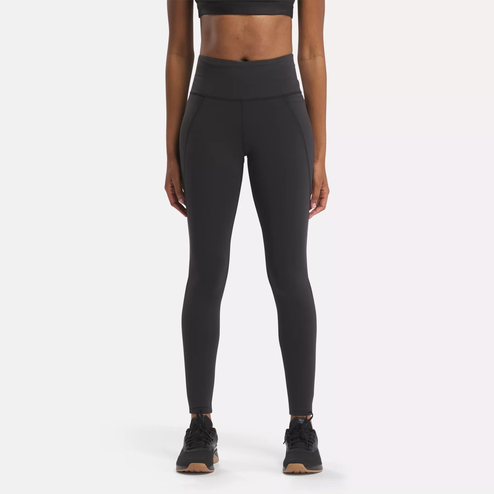 High-rise fitted leggings