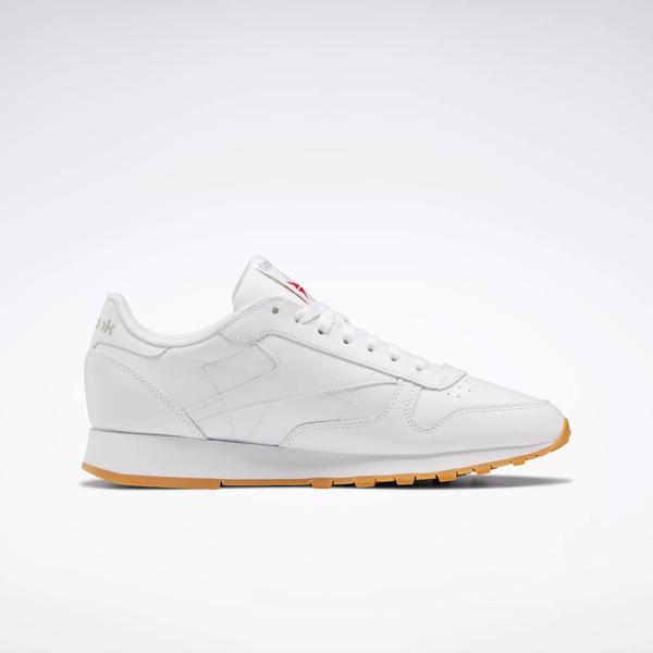Classic | Reebok Shoes Grey Rubber - White Gum-03 / Reebok Leather Pure Ftwr 3 /