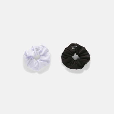 2 Piece Nylon Scrunchie - Black & White