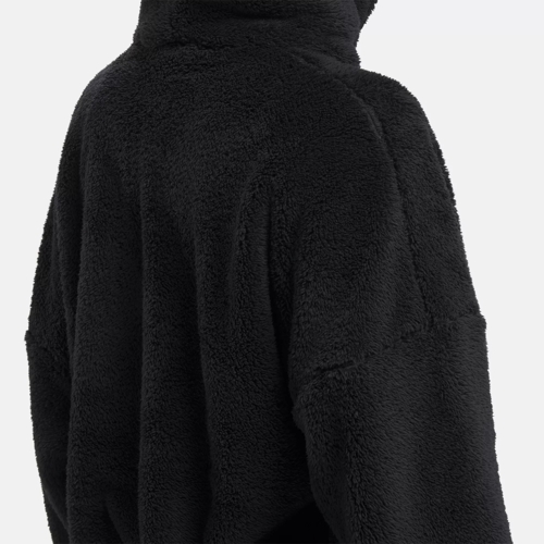 Lux Cozy Plush Hoodie - Black