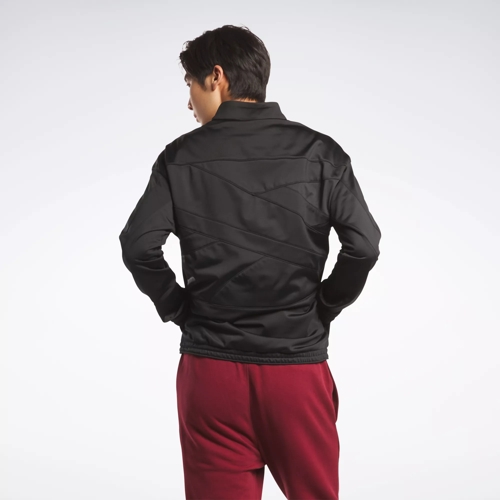 Identity Vector Knit Track Jacket - Black / Black | Reebok