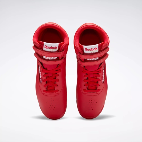 Series de tiempo palanca yo mismo Freestyle Hi Women's Shoes - Vector Red / Vector Red / Ftwr White | Reebok
