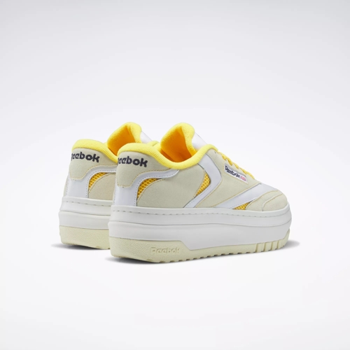 White and cheap yellow reebok