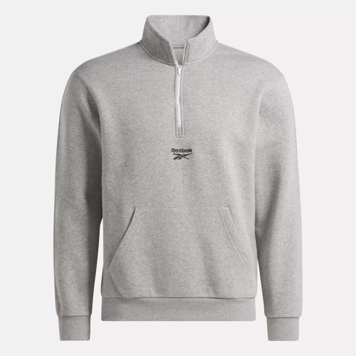 Reebok Men's Identity Fleece Full-Zipper Sweatshirt, Dark Grey Heather,  Small : : Clothing, Shoes & Accessories