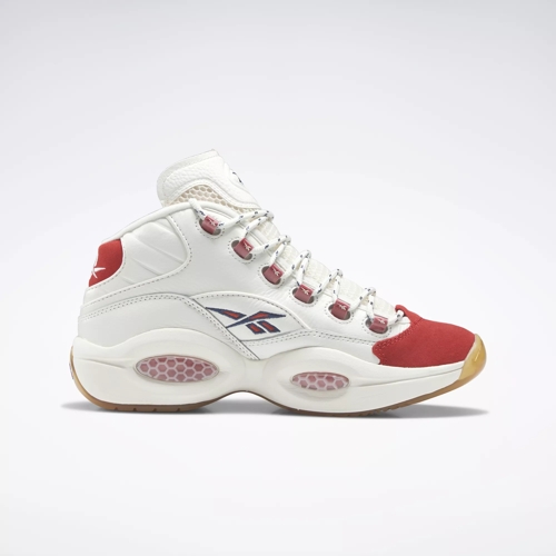 Question Mid Basketball Shoes - Mars Red / Chalk / Vintage Chalk | Reebok