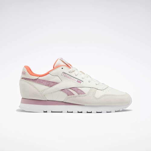 Alrededor ex Retrato Classic Leather Women's Shoes - Chalk / Infused Lilac / Ftwr White | Reebok