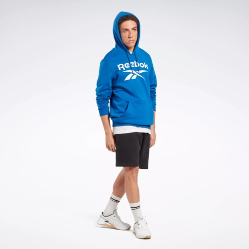 Reebok Identity Fleece Stacked Logo Pullover Hoodie