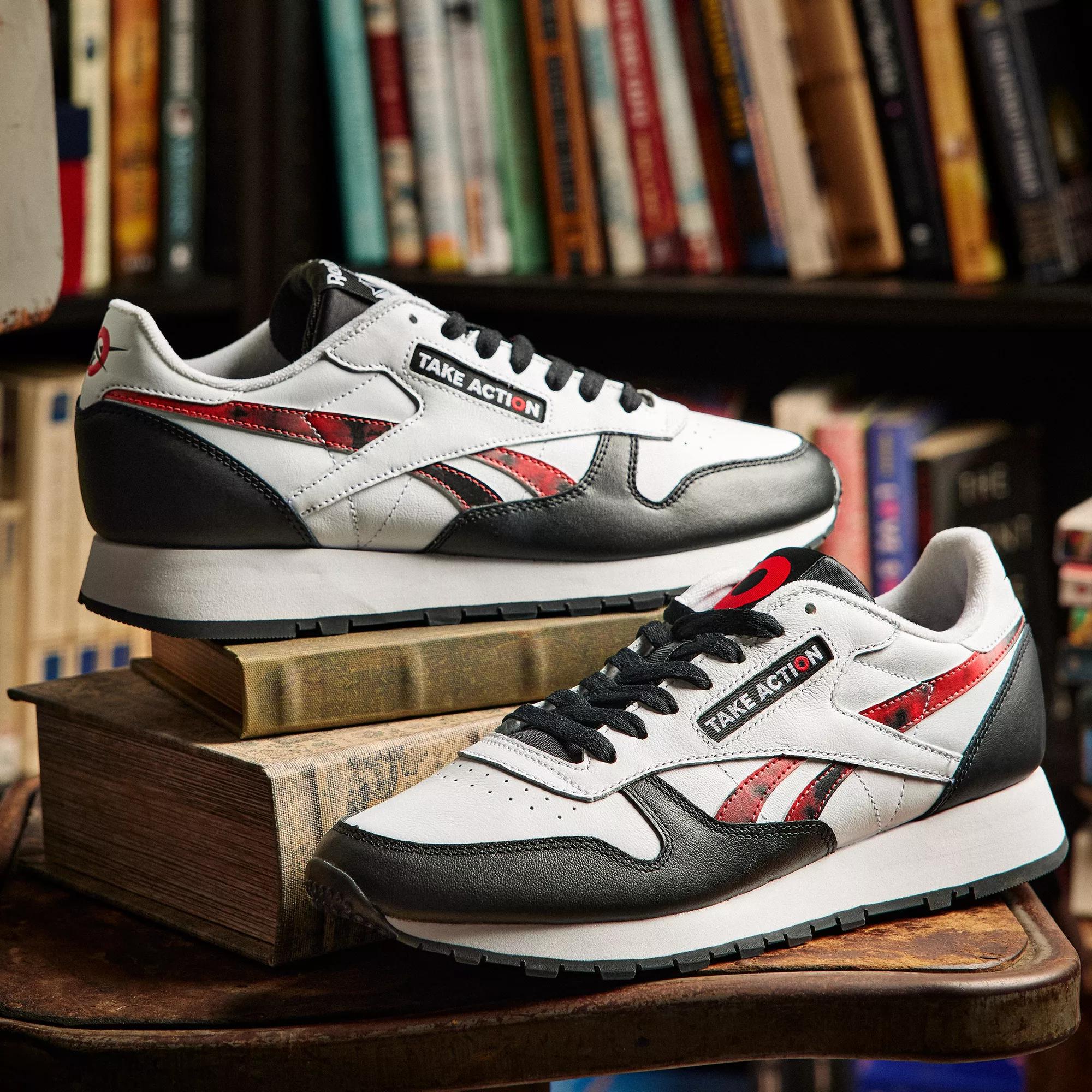 reebok black red shoes