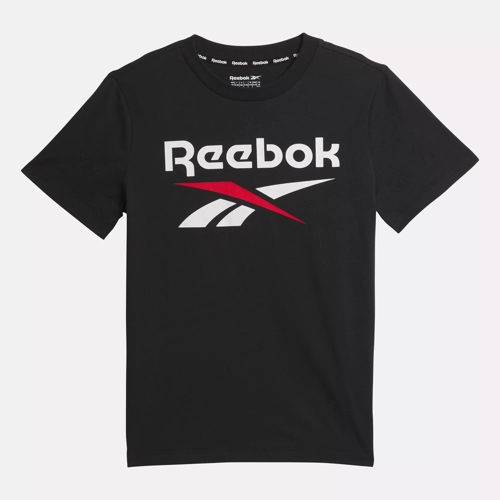 Reebok Kid s Identity T Shirt Big Kids in Black Size 14 16 Shop Holiday Gifts and Style Shop Holiday Gifts and Style Shop Holiday Gifts and