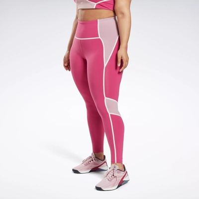 Rib High-Rise Leggings - Infused Lilac | Reebok