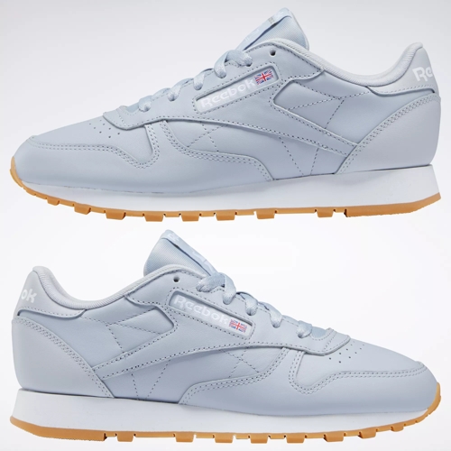 Reebok Women's Classic Leather Shoes in Grey - Size 7