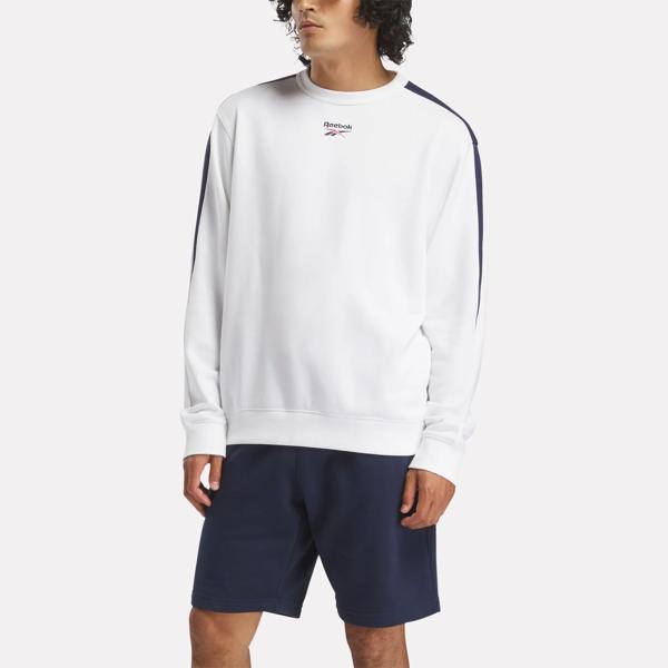 Reebok Men's Crewneck Sweatshirt with Long Sleeves, Sizes XS