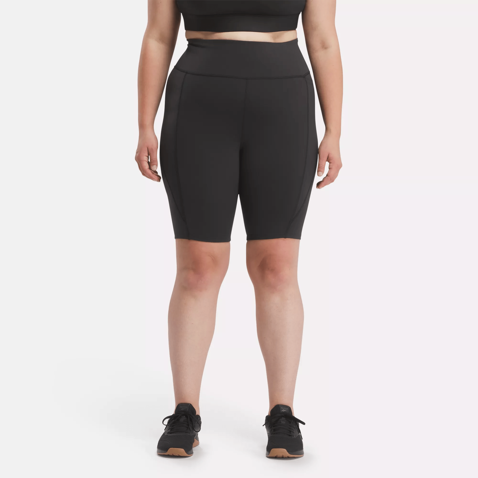 Shop Reebok Women's Lux High-rise Bike Shorts (plus Size) In Black
