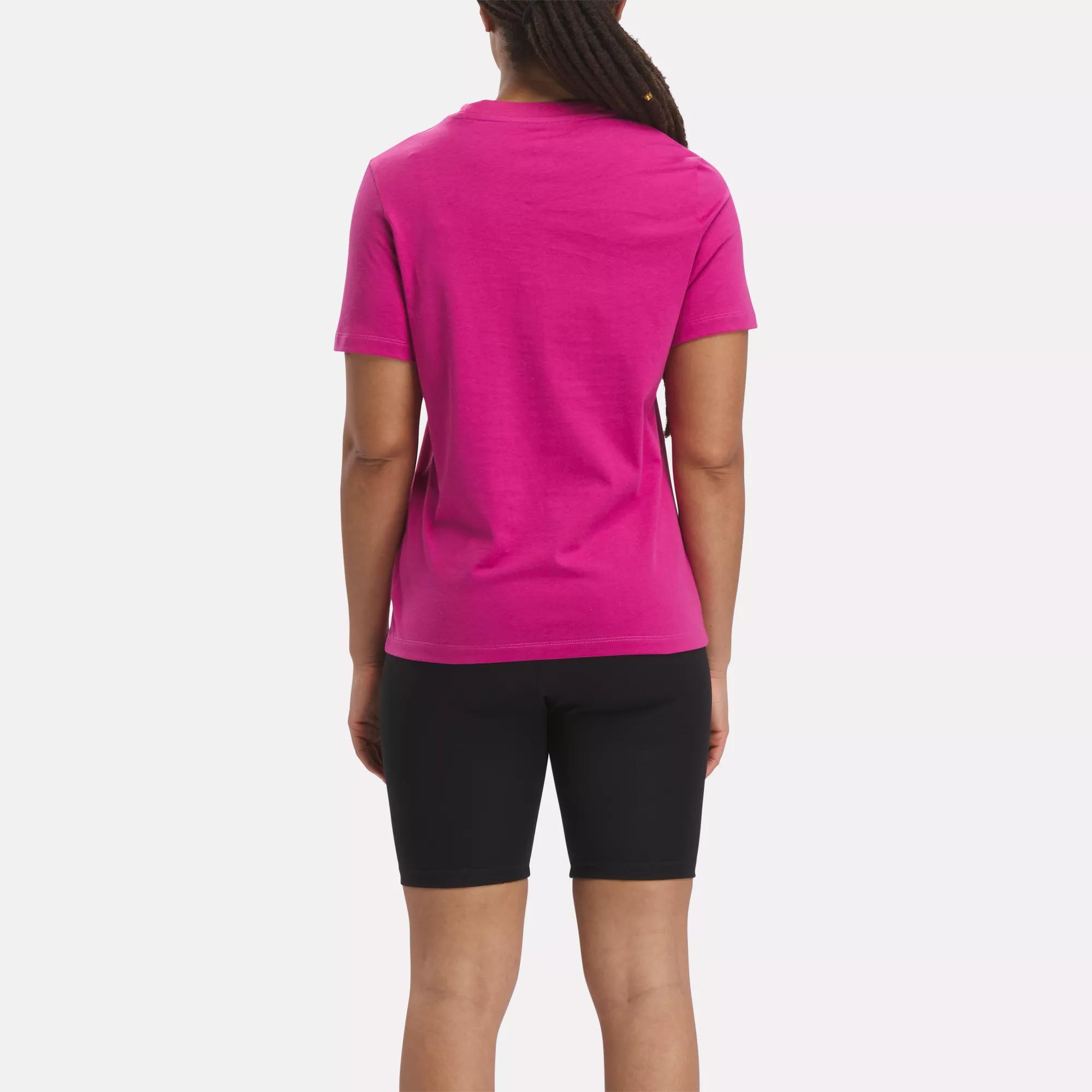 2 Pc. Women's Reebok Workout Tee Shirt, Slogan Reebok Gray Athletic Tops  Medium