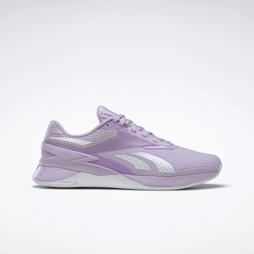 Det foran kom sammen Nano X3 Women's Shoes - Purple Oasis / Cold Grey / Vector Blue | Reebok