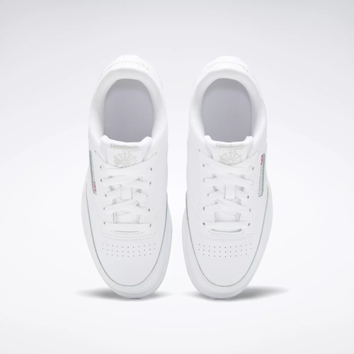 Club C Shoes Grade School White Sheer Grey Reebok