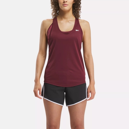 Workout Ready Mesh Back Tank Top - Classic Maroon