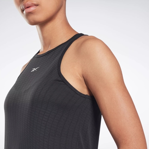 United By Fitness Perforated Tank Top - Black