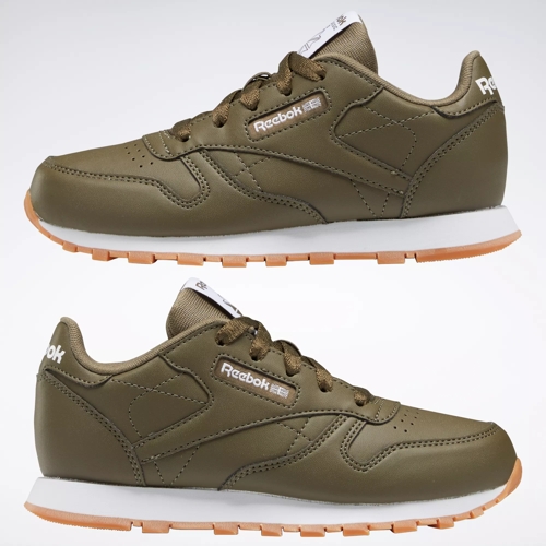 Hearty hvad som helst lokal Classic Leather Shoes - Preschool - Army Green / Army Green / Army Green |  Reebok