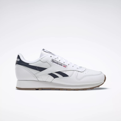 Classic Leather Shoes - Classic White / White / Stucco | Reebok