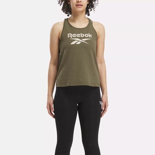 Landsdækkende Skynd dig Ansigt opad Reebok Identity Big Logo Tank Top - Army Green | Reebok