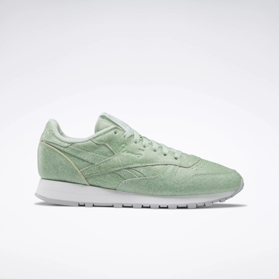 Reebok classic leather store bambino verde