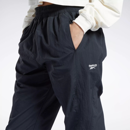 Reebok Ladies Black Logo-embroidered Track Pants, Brand Size Small  GH4754-BLACK - Apparel - Jomashop