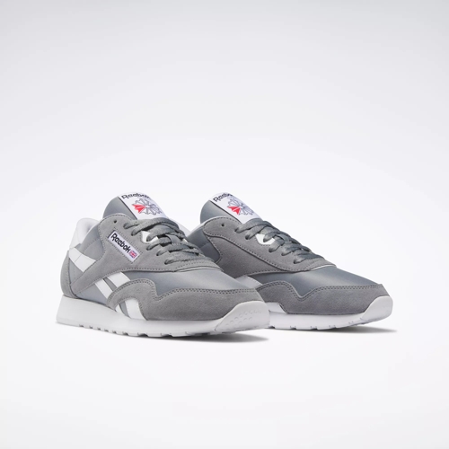 Reebok classic nylon store trainers in white