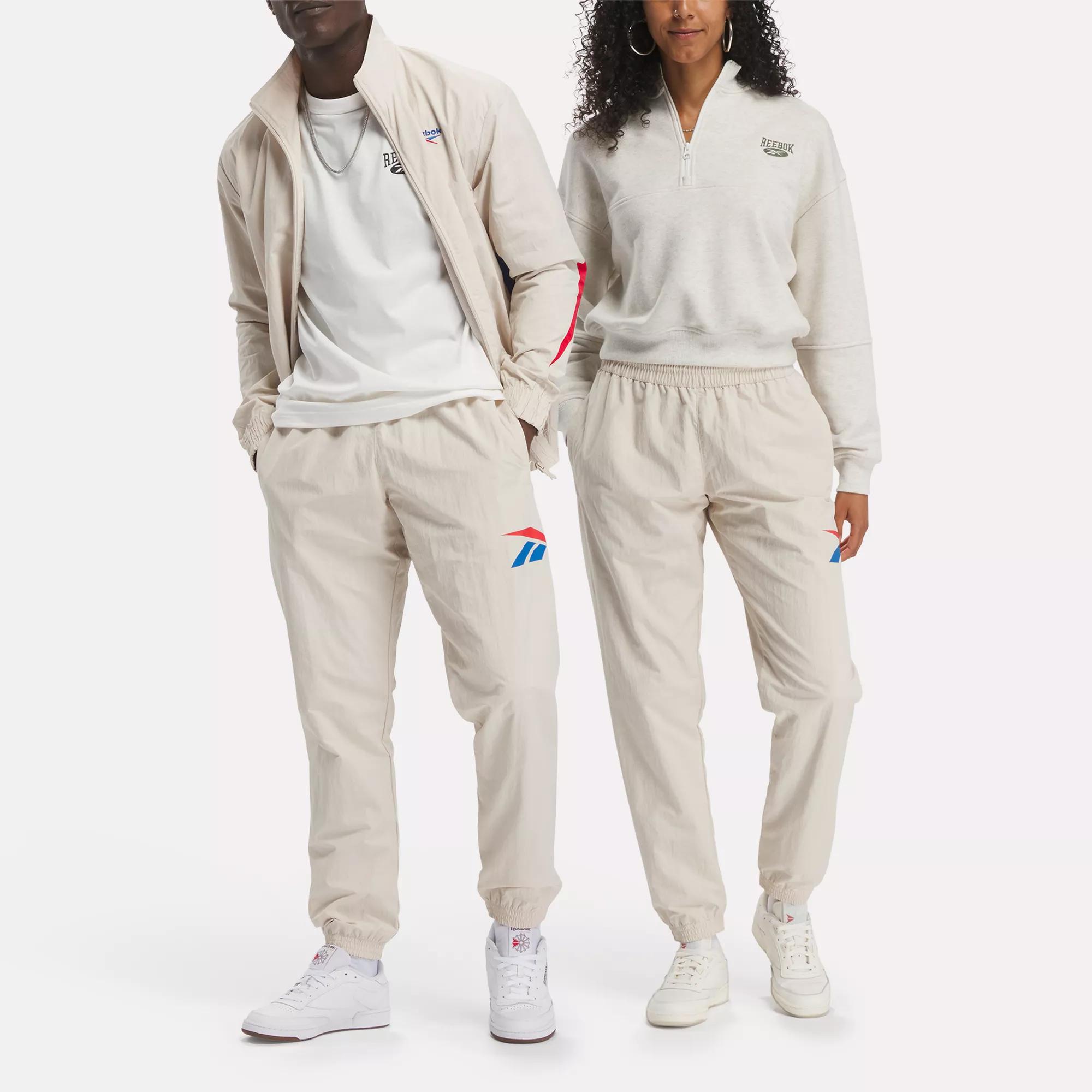 reebok slim fit track pants